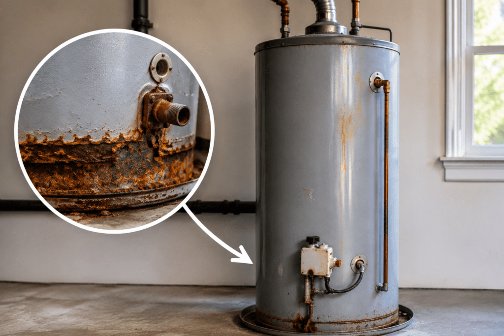corrosion water heater in texas